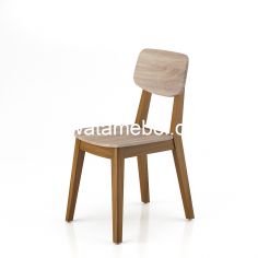 Dining Chair  - Siantano DC Honolulu / Brown, Natural (Min. 2 Unit)